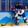 Mislav Rosandič a Teemu Hartikainen v semifinále Slovensko - Finsko na ZOH 2022 v Pekingu