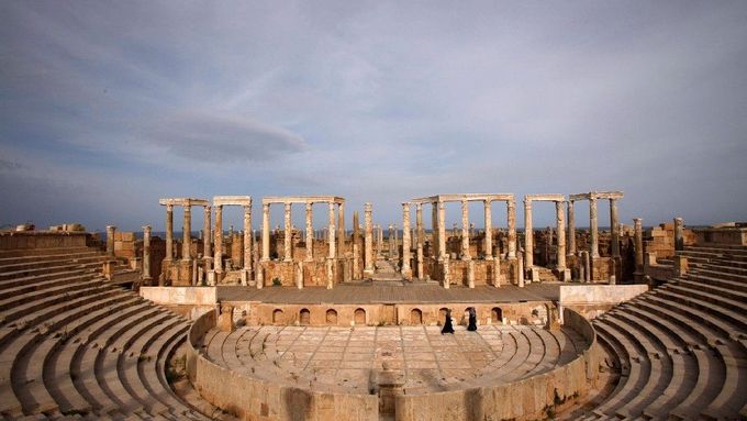 Úchvatné ruiny Leptis Magna, libyjského starověkého klenotu