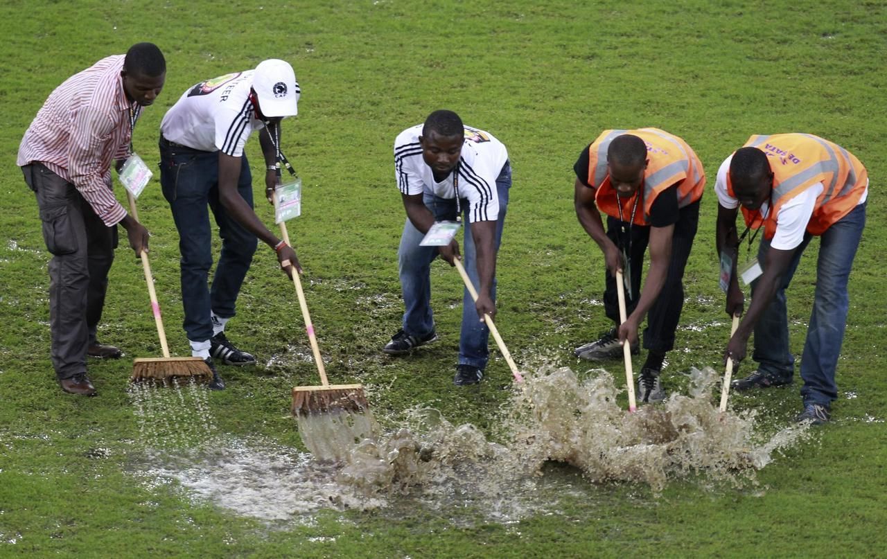Mistrovství Afriky - déšť
