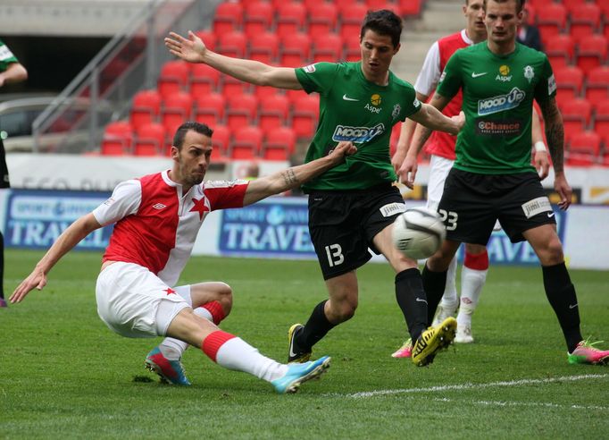 Fotbal, Gambrinus liga, Slavia - Jablonec: Jan Vošahlík