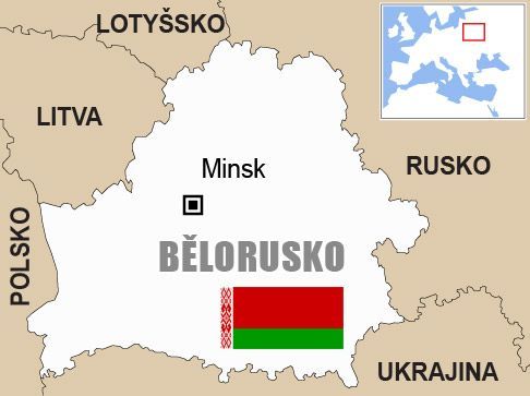 Bělorusko - mapa