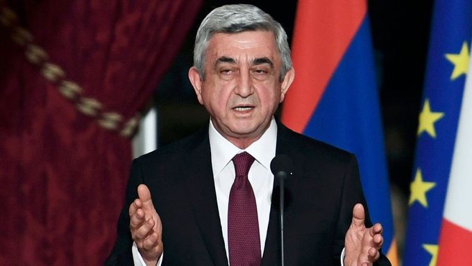 Arménský prezident Serž Sarkisjan.