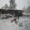 První sníh - Tisá na Ústecku