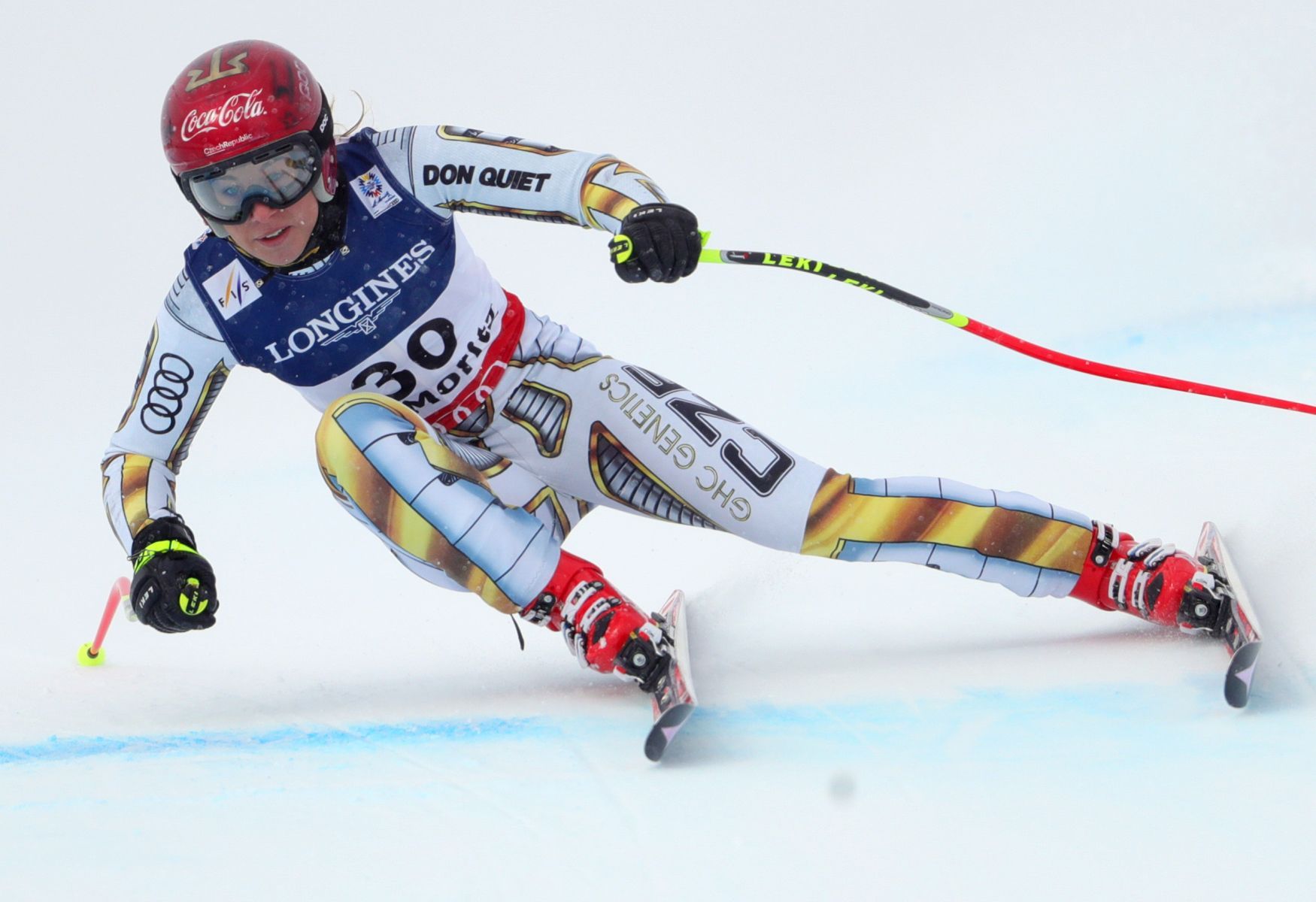 Ester Ledecká na MS ve sjezdovém lyžování 2017