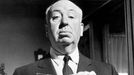 Režisér přezdívaný Mistr napětí Alfred Hitchcock.
