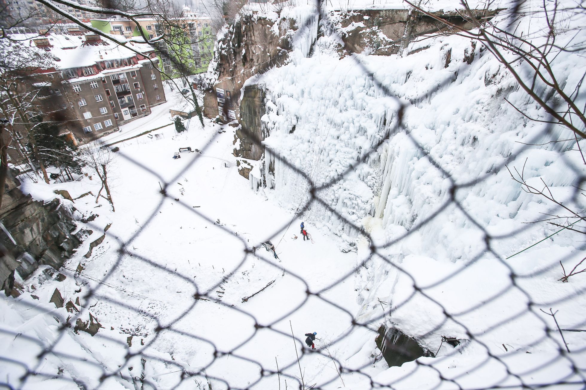 Umělá ledová stěna v Liberci