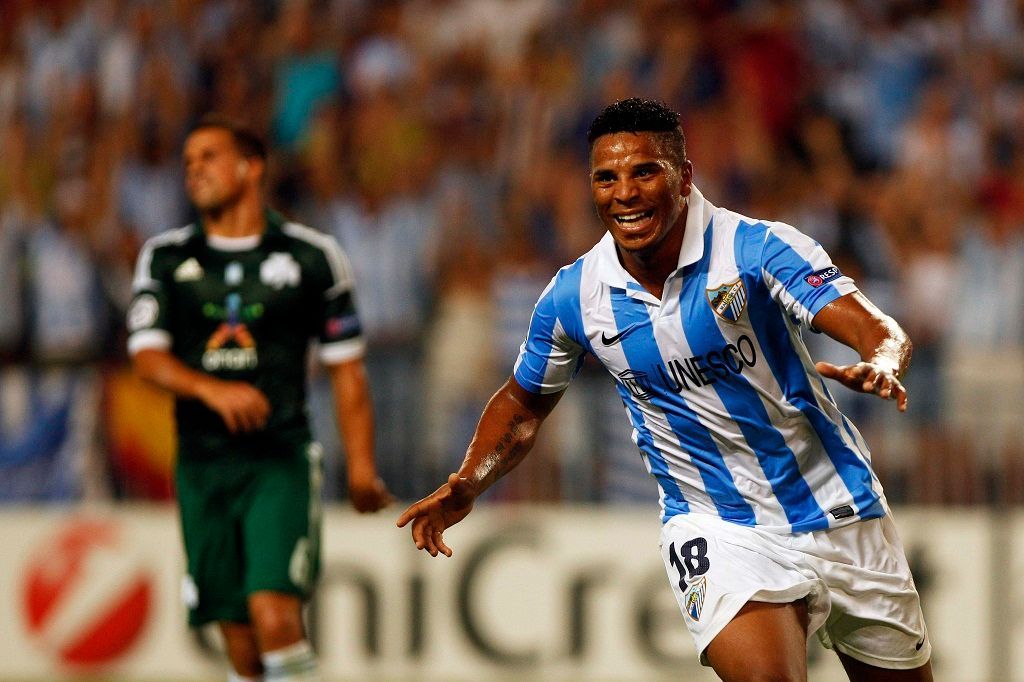 Málaga - Panathinaikos, předkolo Ligy mistrů, Eliseu dává gól