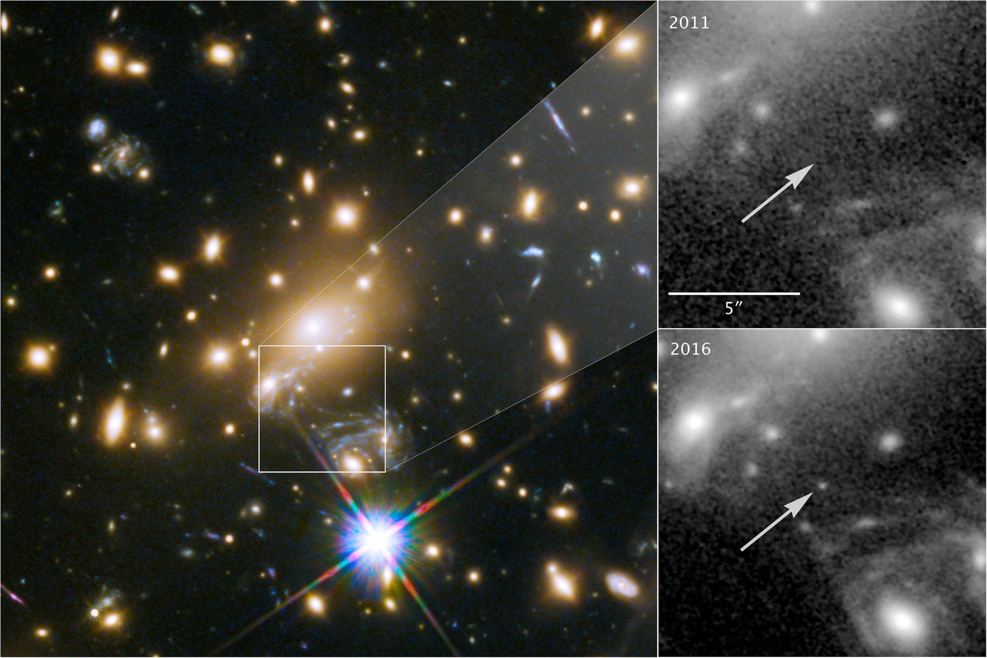 Icarus, doposud nejvzdálenější hvězda, kterou objevil Hubbleův teleskop
