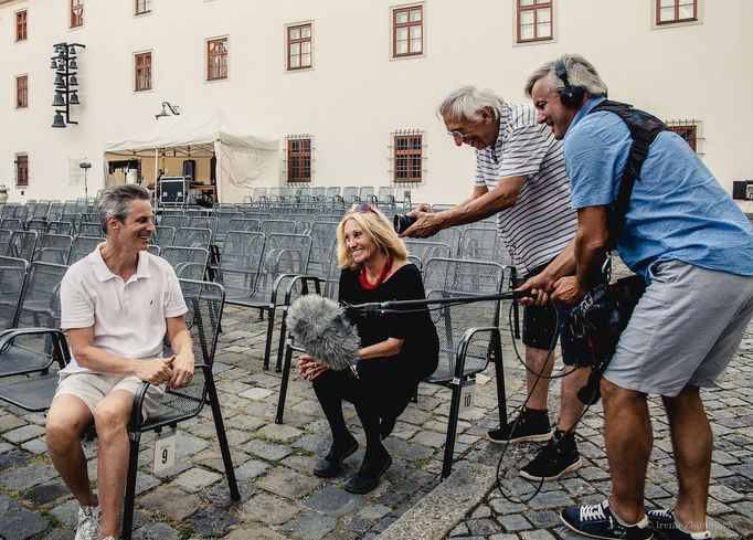 Snímek z natáčení dokumentu Michael Kocáb - Rocker versus politik.