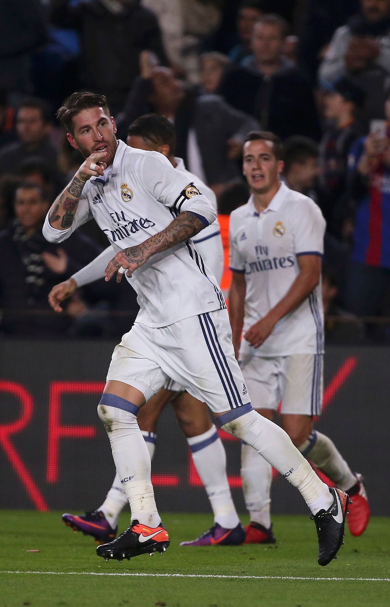 Clasico, Barcelona-Real: Sergio Ramos slaví gól na 1:1