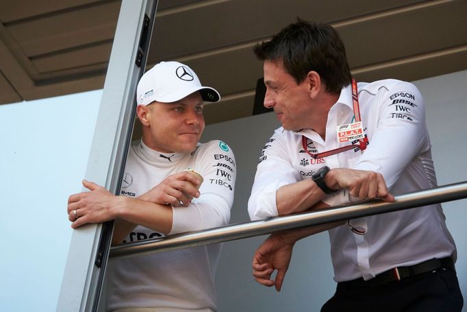 F1, VC Monaka 2018: Valtteri Bottas a Toto Wolff, Mercedes