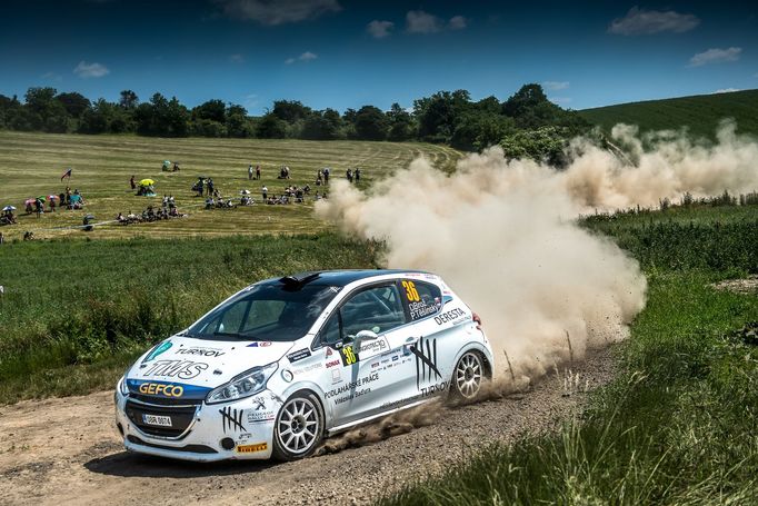 Dominik Brož, Peugeot 208 R2 na trati Rallye Hustopeče 2021