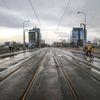 Libeňský most uzavřen, první den