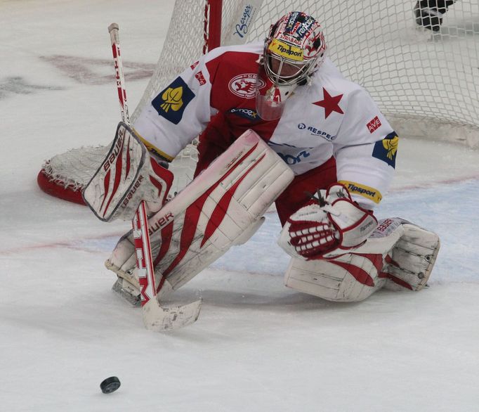 Slavia vs. Třinec, utkání hokejové extraligy