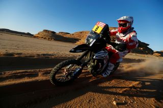 Paulo Goncalves při letošní Rallye Dakar
