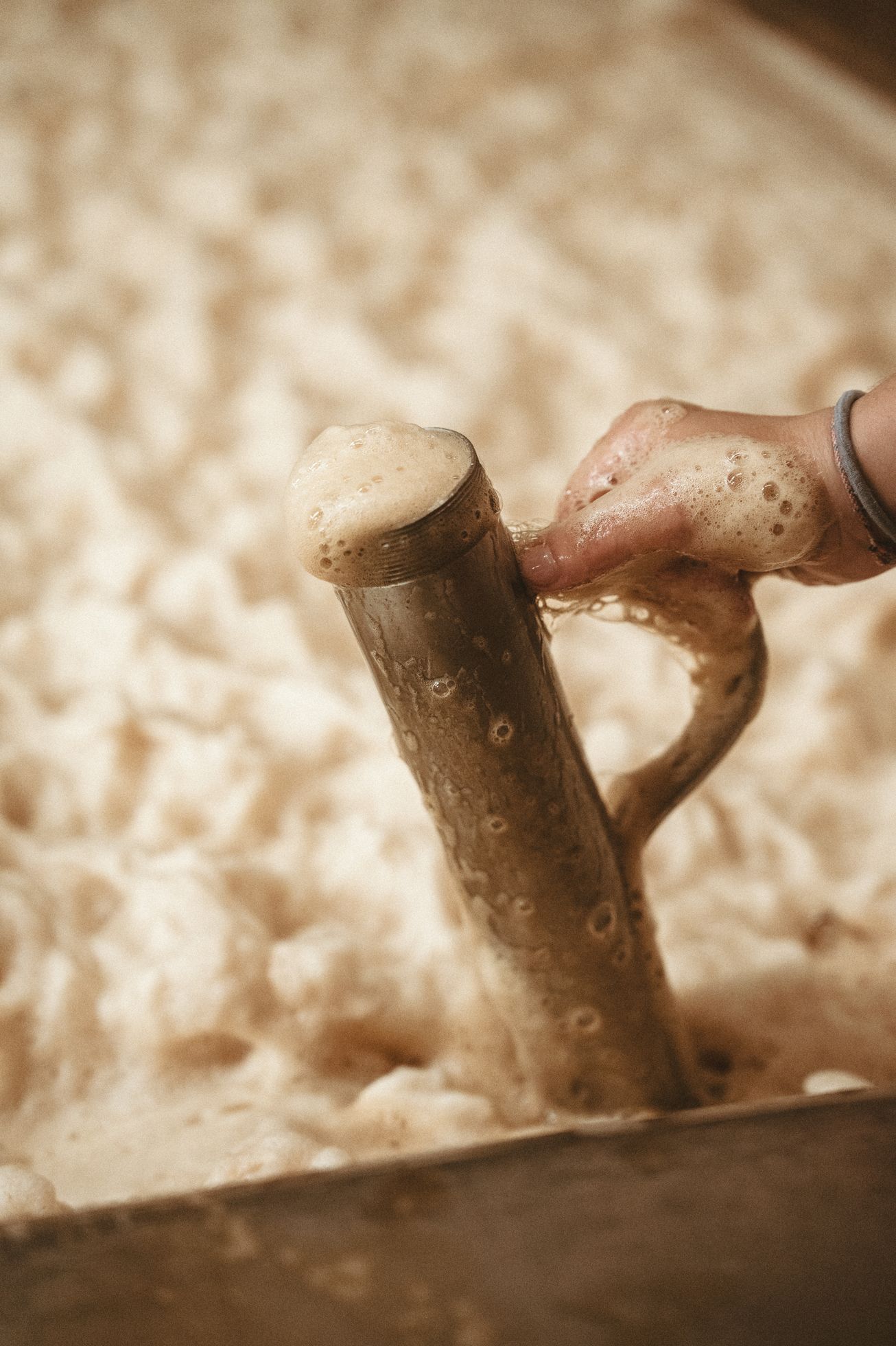 Pivovar Rohozec spilka pěna nabírání