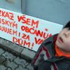Demonstrace občanů Horního Jiřetína