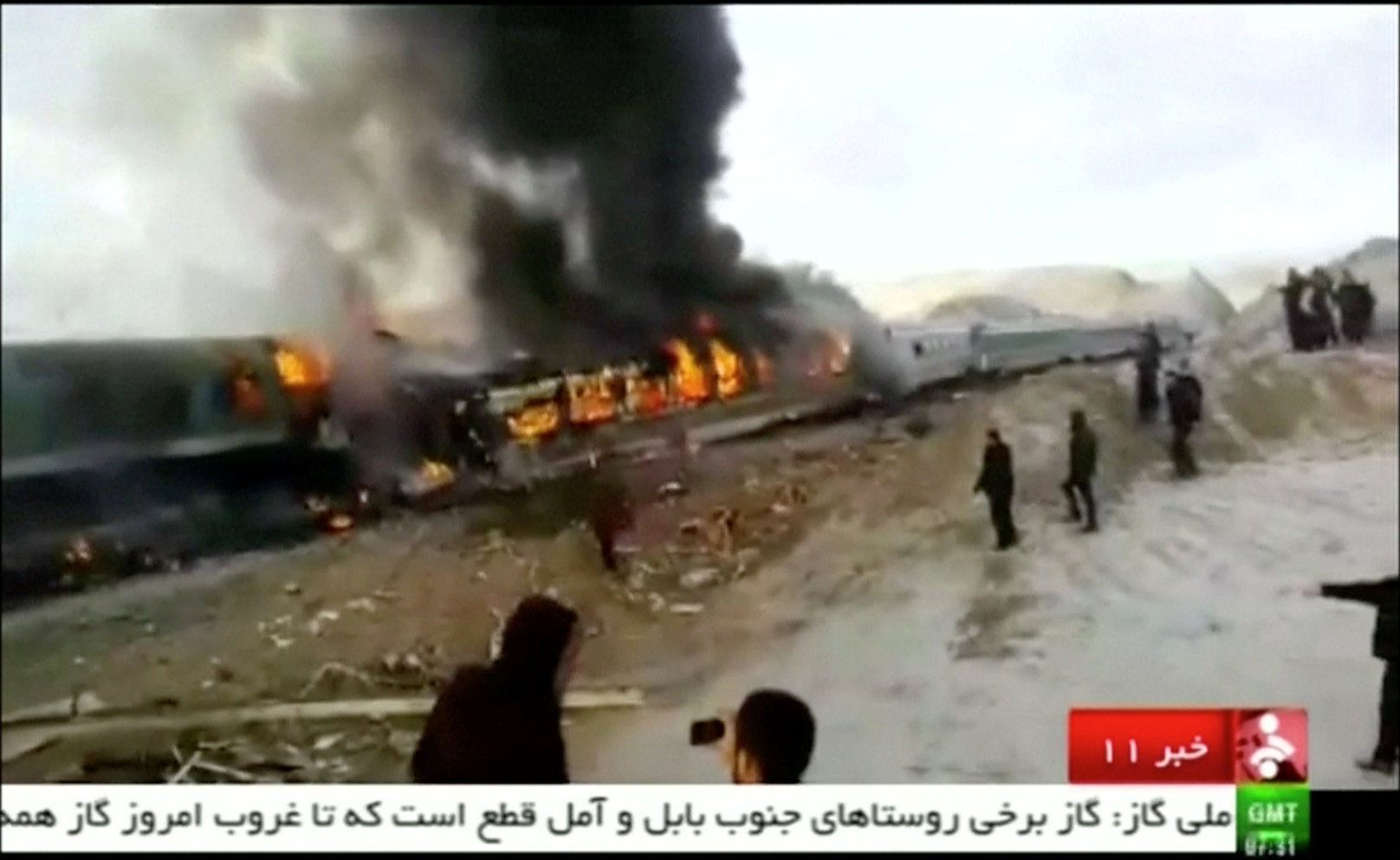 Srážka vlaků v Íránu
