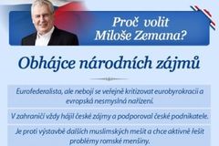 Zeman má muslimy za nacisty, zadělává Česku na potíže