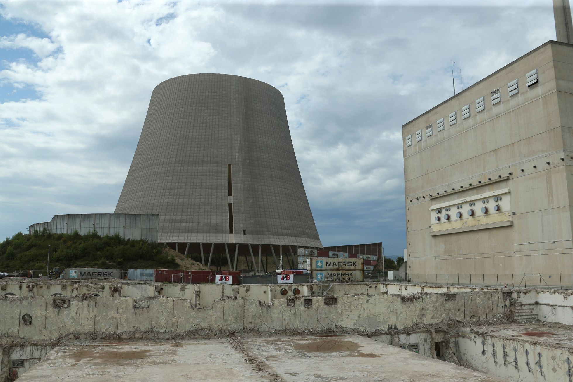 Demolice jaderné elektrárny Muelheim-Kaerlich v Německu