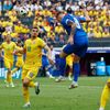 Ondrej Duda dává gól v zápase Eura 2024 Rumunsko - Slovensko