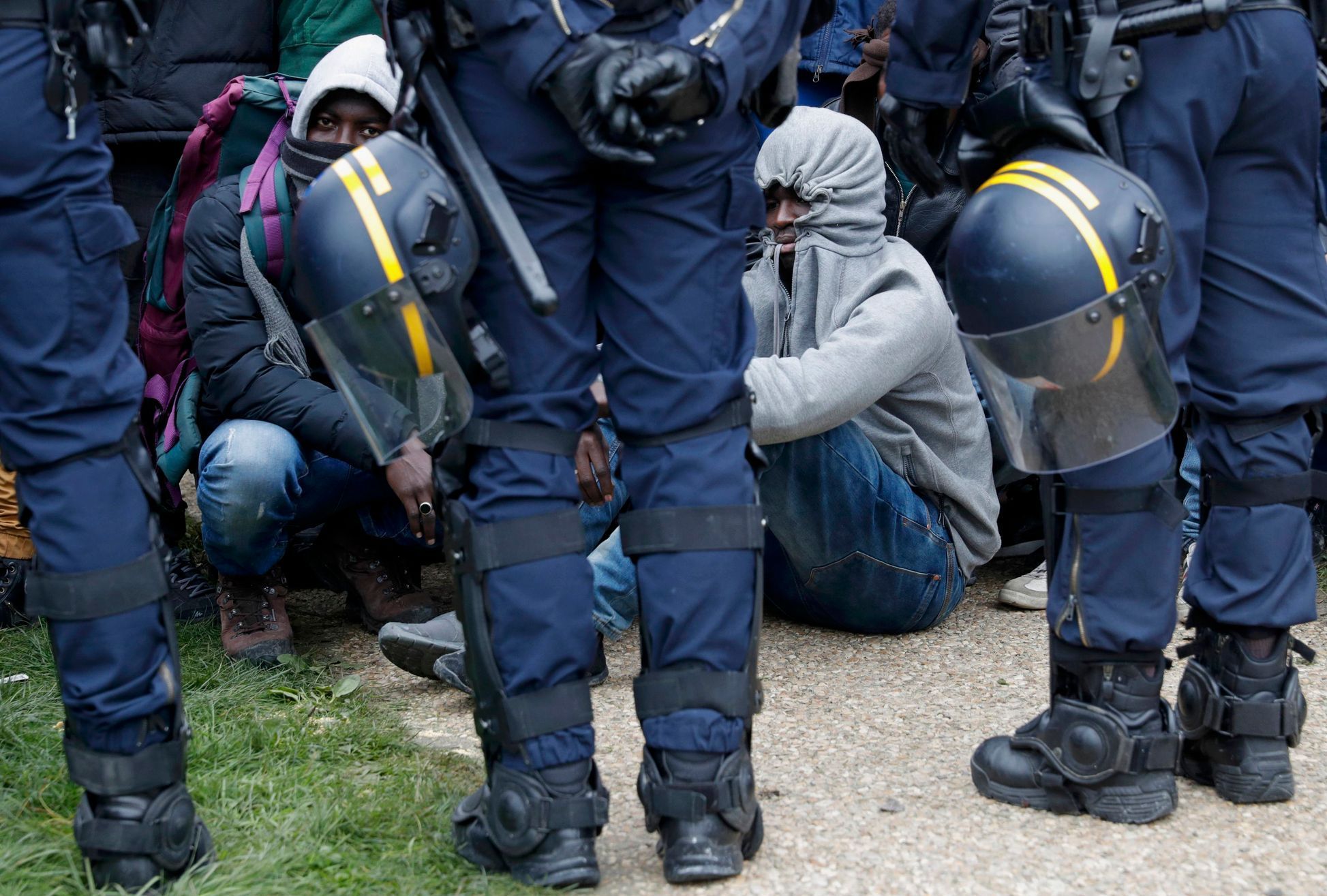 Vyklízení uprchlického tábora v Calais