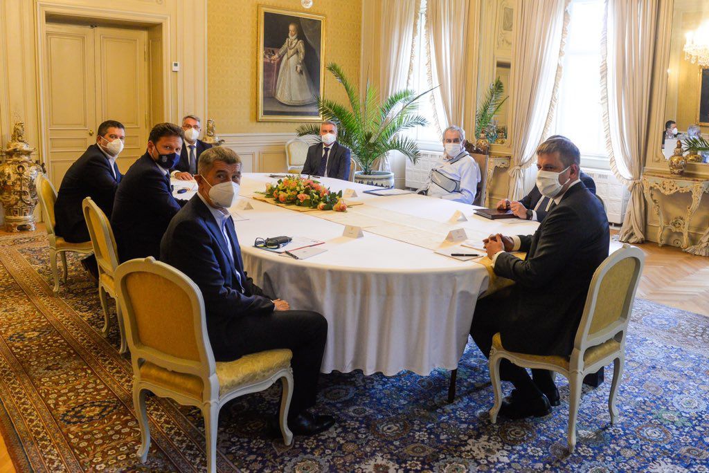 Schůzka nejvyšších ústavních činitelů Lány Zeman