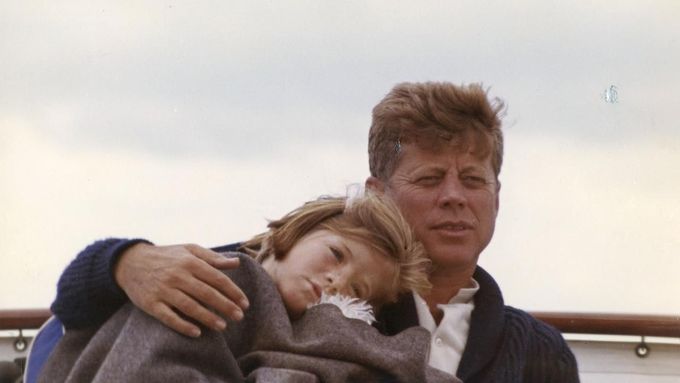 Americký prezident John Fitzgerald Kennedy s dcerou.