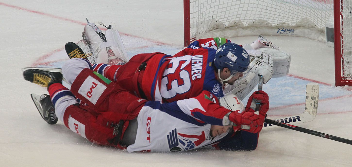 KHL, Lev - Jaroslavl: Ondřej Němec (63)