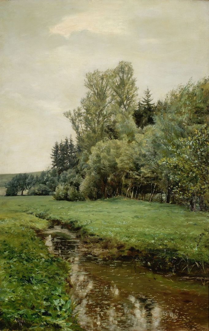 František Kaván: Potok na jaře, 1896.