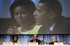 Barack Obama se snaží delegáty přesvědčit, že Chicago je tou nejlepší volbou