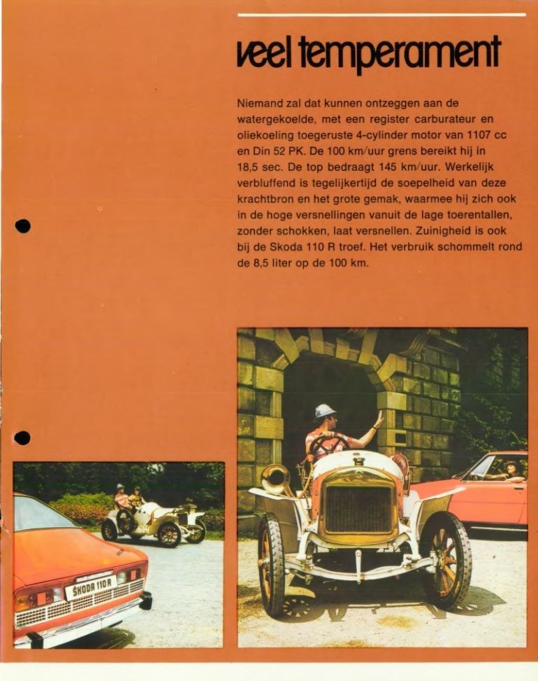 Škoda 110 R prospekty