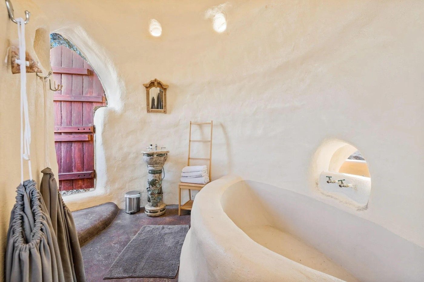 flintstone, bydlení, interiér, kámen, exteriér