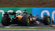 Havárie Oscara Piastriho v McLarenu během sprintu v rámci VC Brazílie F1 2025