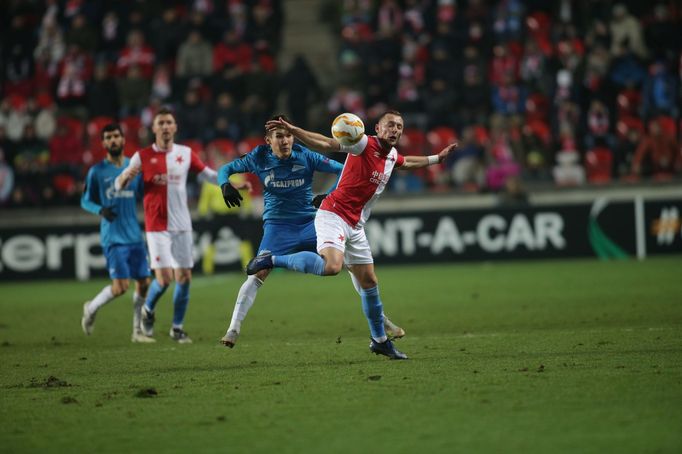 fotbal, Evropská liga 2018/2019, Slavia Praha - Zenit Petrohrad, Vladimír Coufal