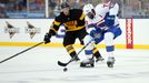 Canadiens defenseman P.K. Subban (76) skates with the puck in front of Boston Bruins center Ryan Spooner (51)