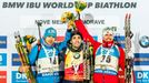 SP biatlon NMNM, sprint muži: Šipulin, Fourcade, Svendsen