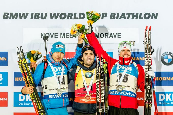 SP biatlon NMNM, sprint muži: Šipulin, Fourcade, Svendsen