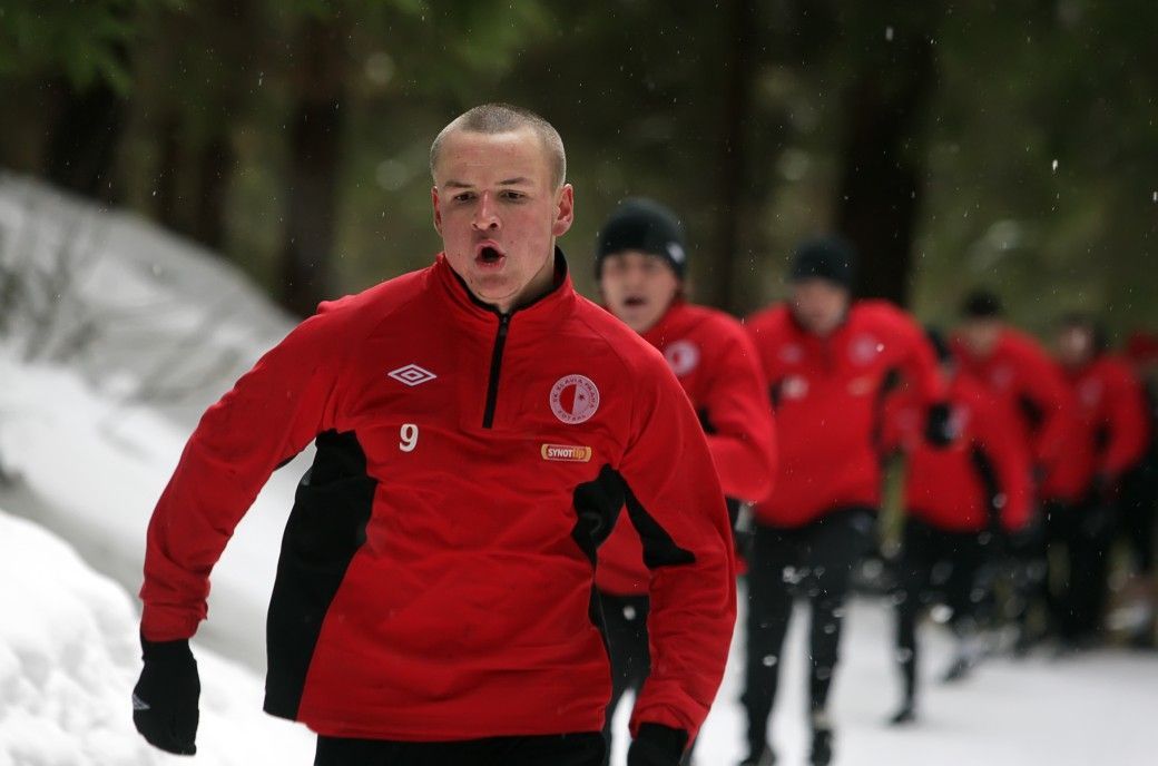 Zimní příprava fotbalistů Slavie