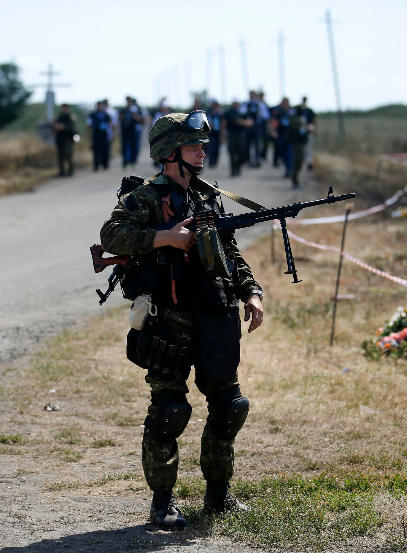 Trosky sestřeleného letu MH17