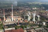 Ocelárna Mittal Steel Ostrava z ptačí perspektivy.