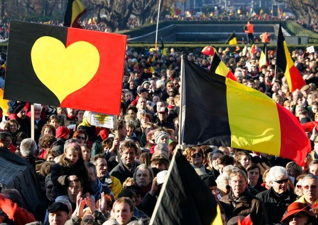 Belgičané demonstrují svou jednotu