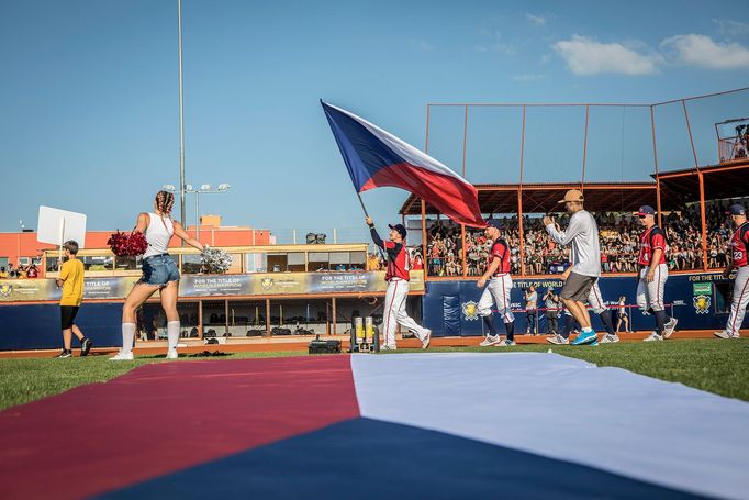 Zahajovací zápas Mistrovství světa v softbalu mužů 2019, Česká republika proti Nový Zéland, Praha, Bohnice, 13. 6. 2019