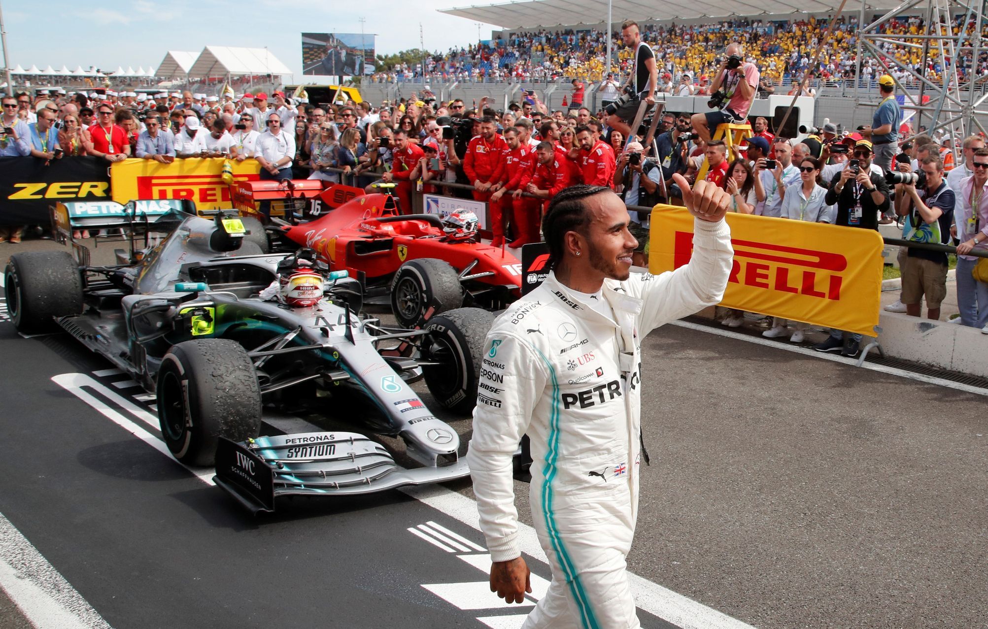 Lewis Hamilton (Mercedes), vítěz Velké ceny Francie formule 1