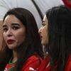 Marocká fanynka na semifinále MS 2022 Francie - Maroko