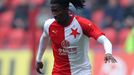 Peter Olayinka v zápase 22. kola Slavia - Opava