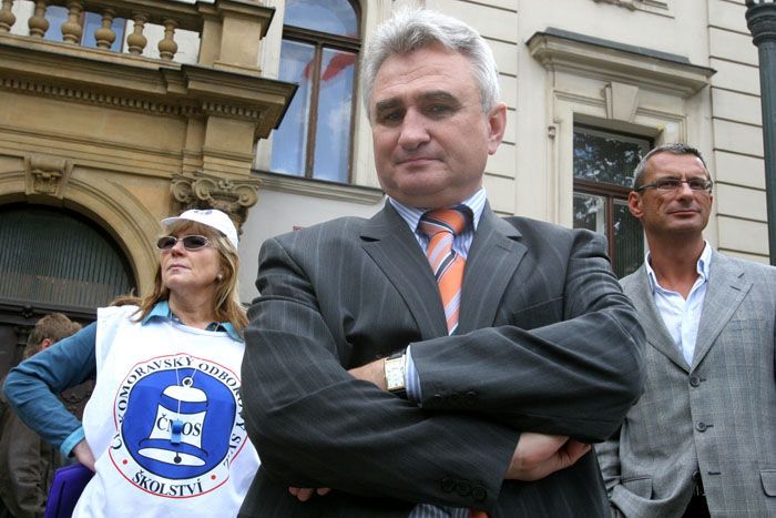 Protest školských odborářů