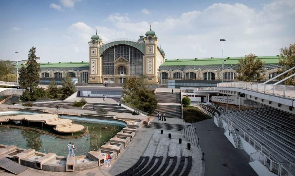 Soutěžní návrhy na rekonstrukci Průmyslového paláce v Praze