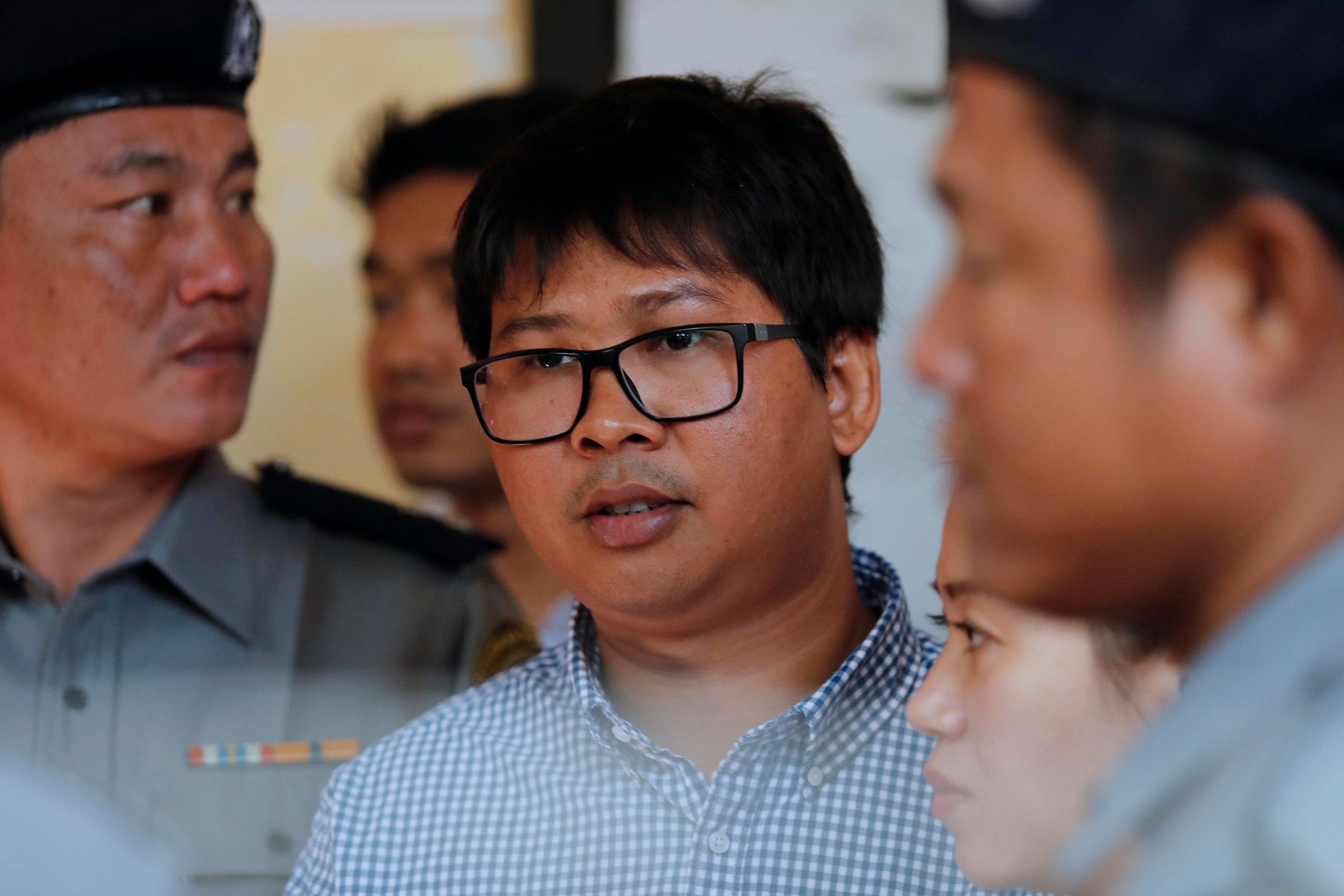 Zadržený barmský novinář Reuters Wa Lone