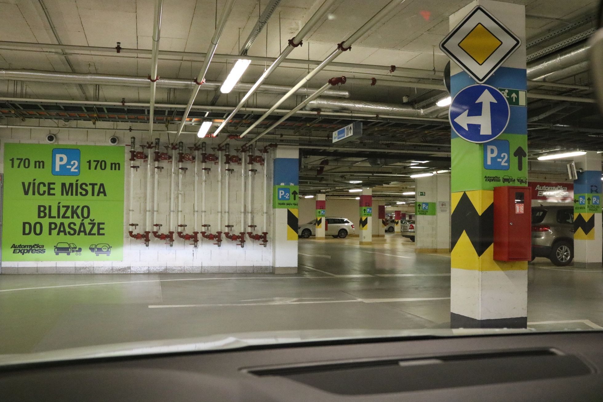 Test podzemních parkovišť - Praha - květen 2016